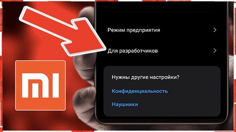 Активация режима разработчика на устройстве Xiaomi