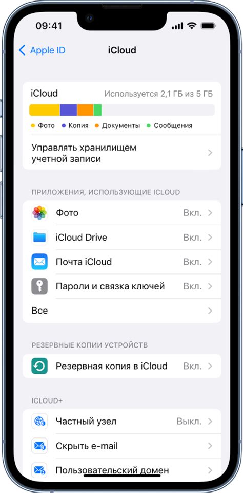 Автоматическая синхронизация через Apple ID