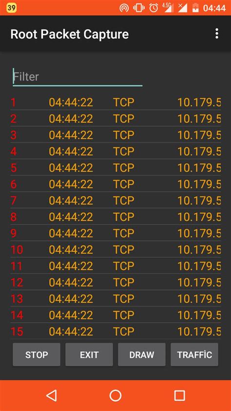 Анализ и экспорт перехваченных данных с помощью Packet Capture APK