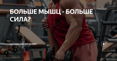 Больше мышц - больше силы: миф или реальность?