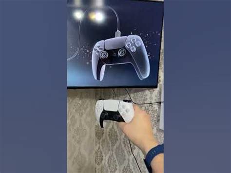 Включение приставки PS5 и джойстика PS4