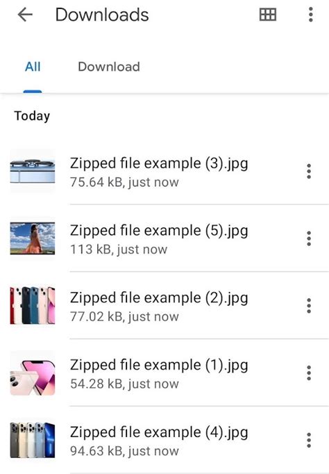 Возможность открыть zip-файлы через приложение "Файлы"