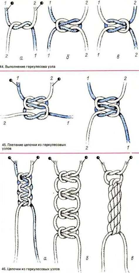 Дополнительные варианты узлов для браслетов