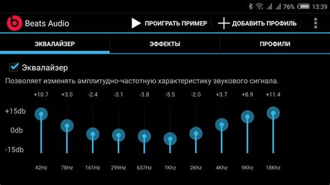 Достигайте идеального баланса звука с помощью настройки уровня громкости эквалайзера