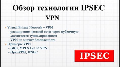 Защита сетевых соединений:   обзор технологии IPsec 