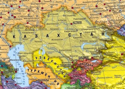 Знакомство с местом: узнайте, где находится Казахстан на географической карте