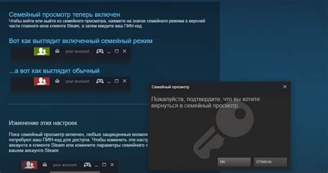 Значение семейного просмотра в Steam и важность пин-кода