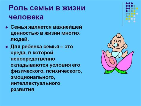 Значение семьи в нашей жизни