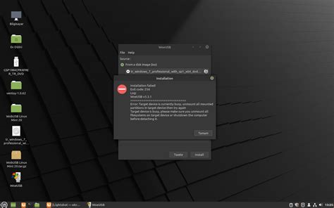 Значение установки woeusb в Linux Mint