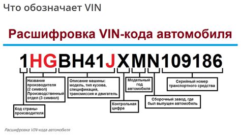 Значение VIN номера в ПТС