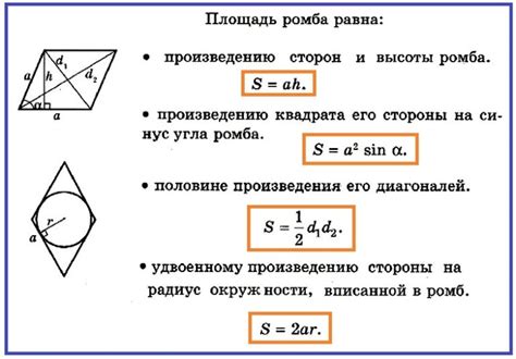 Значимость знания размера стороны ромба в реальной жизни