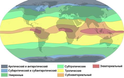 Изменение границ климатических зон и их воздействие на биосистему