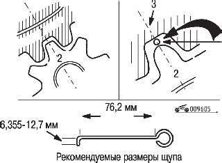 Измерение промежутка между оболочками маховика