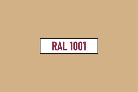 Изучение особенностей оттенка RAL 1001