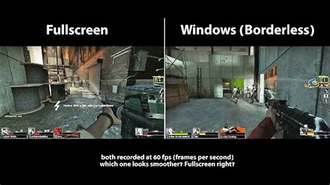 Использование режима "Fullscreen" или "Windowed" в CS:GO