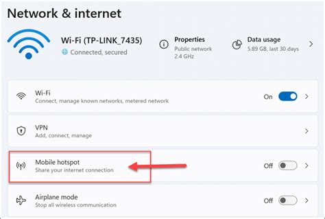 Используйте вашу мобильную устройство в качестве источника WiFi-соединения