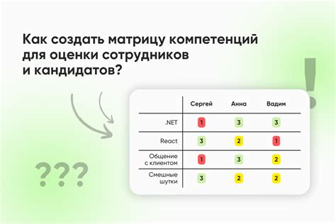 Как создать матрицу взаимоотношений: шаги и подходы