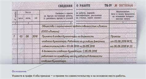 Как указать место основной трудовой деятельности в соглашении