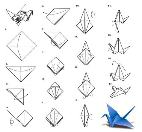 Классические модели оригами: журавль, лодка, лебедь