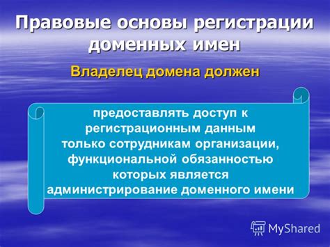 Ключевые правовые вопросы при регистрации доменного адреса для организации