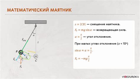 Колебания маятника: динамичное движение вокруг устойчивой положения