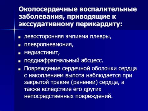 Механизм образования отсутствия жидкости в полости оболочки сердца