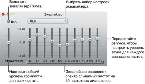 Настройка звучания: макро и микро регулировка звука с помощью эквалайзера