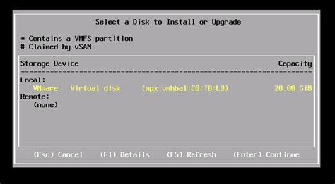 Настройка BIOS и установка ESXi 6.7