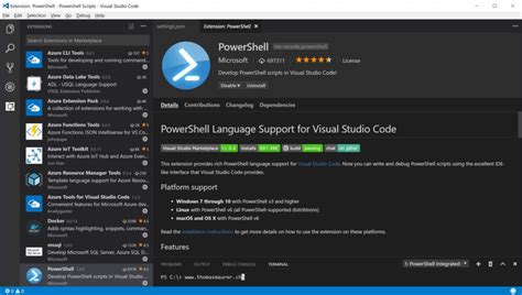 Необходимые инструменты и плагины для интеграции PowerShell в Visual Studio Code