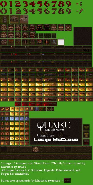 Описание и функциональность основных элементов Quake HUD