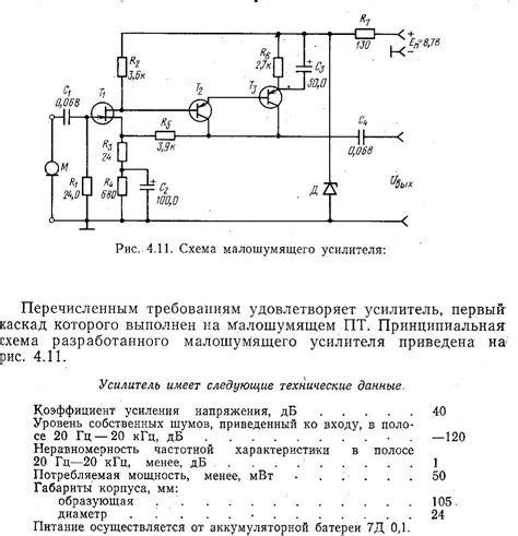 Определение характеристик пьезозвукоснимателя