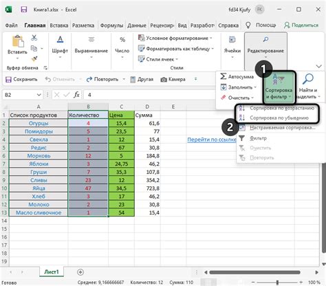Организация данных в таблице Excel: эффективные методы сортировки