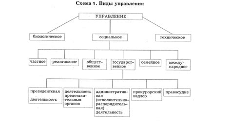 Органы управления и их функции