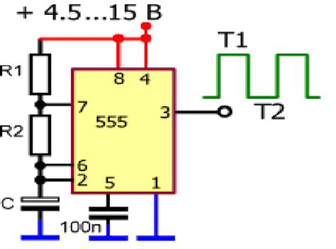 Основные компоненты и схема функционирования таймера 555