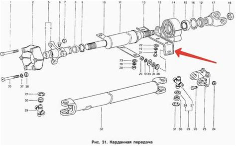 Основные параметры подвесного подшипника для автомобиля Иж Ода