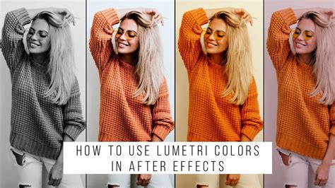 Основные принципы работы с эффектом Lumetri Colors