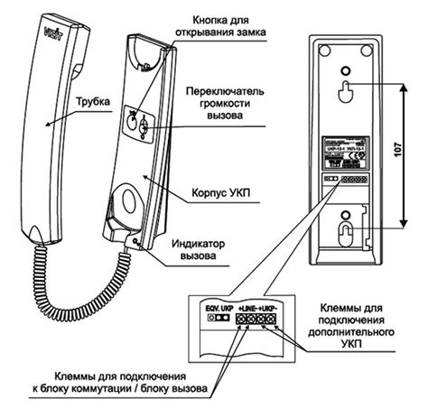 Основные фазы присоединения телефонной трубки домофона Vizit своими силами