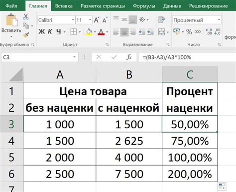 Основные функции для расчета процентов в Microsoft Excel