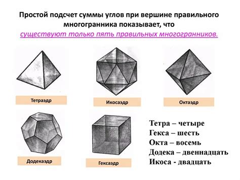 Основные характеристики многогранников: взгляд в глубину многоугольных тел