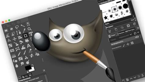 Особенности работы с кистями в GIMP