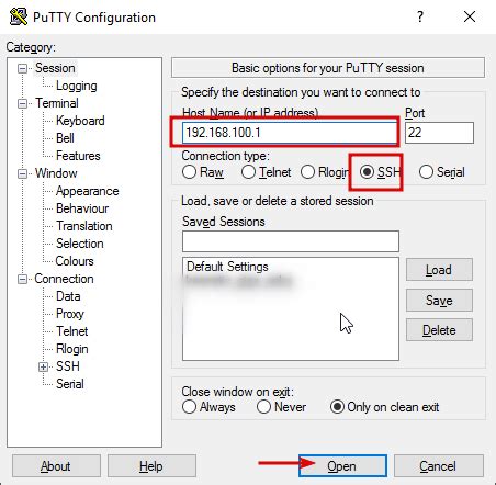 Параметры соединения Telnet и их оптимальная конфигурация для установления связи с устройством по IP-адресу