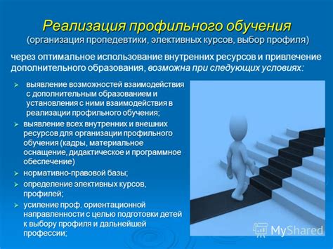 Персонализация профиля и выбор интересующих курсов