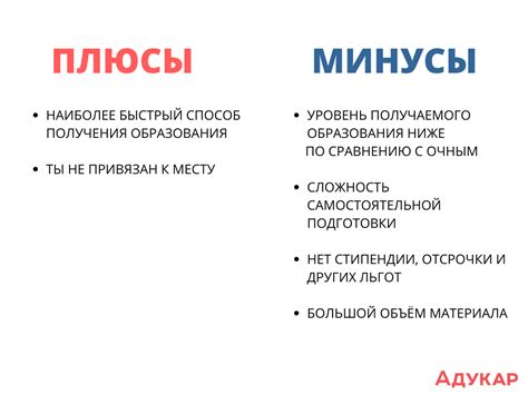 Плюсы и минусы очного образования