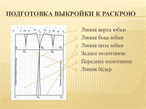 Подготовка юбки к созданию формы