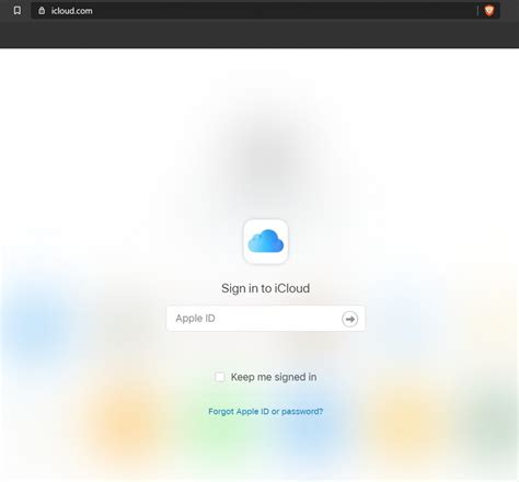 Поиск учетной записи Apple через систему iCloud