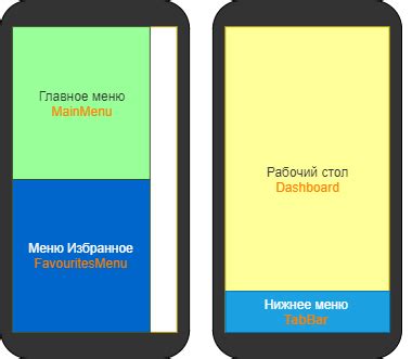 Поиск функций в меню мобильного приложения