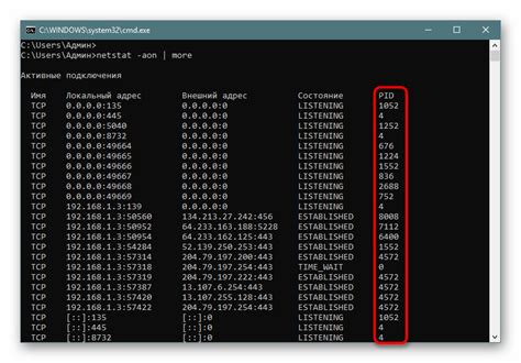 Получение списка активных UDP портов с помощью команды netstat