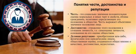 Представление о понятии "честь и достоинство" в контексте суда: основные аспекты и важность