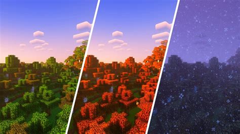 Придаём новые оттенки игре: введение в сезонные изменения в Minecraft с помощью Serene Seasons