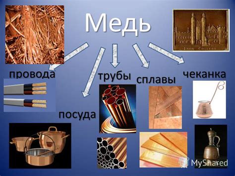 Применение меди: электротехника, теплообмен, производство сплавов